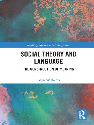 cover image of Social Theory and Language